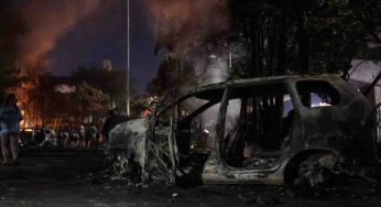 Chaos in Makassar: 67 Vehicles Burned as Parliament Protest
